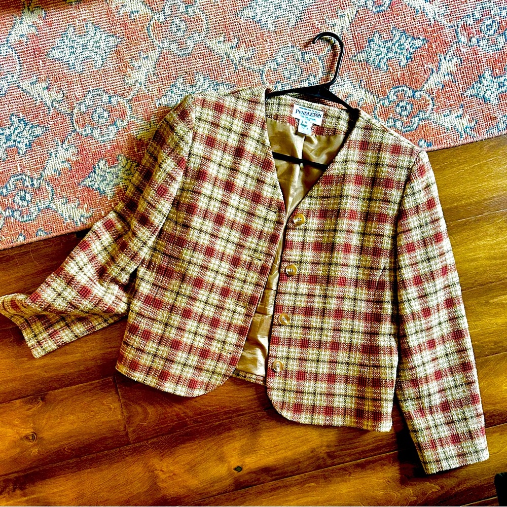 Vtg Pendleton Cropped Jacket - image 1